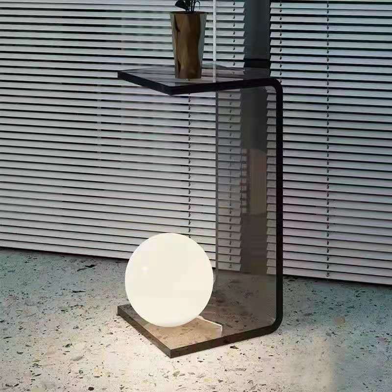 SkandiShop Nordic Transparent Sidetable